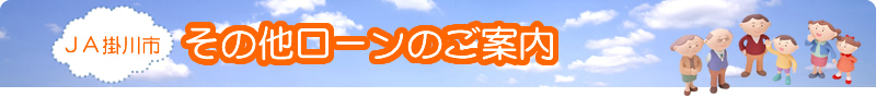 その他ローンのご案内