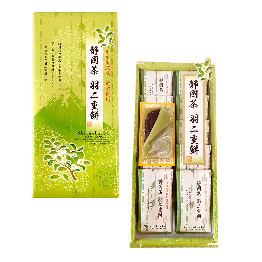 静岡茶 羽二重餅 10個入