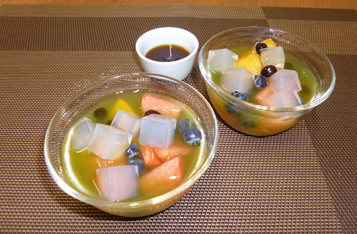 お茶のフルーツみつ豆