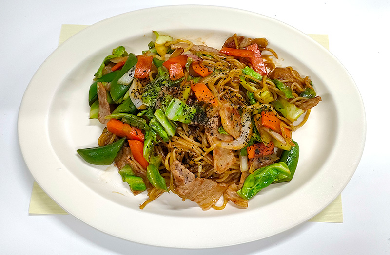 春野菜の掛川茶ラテ焼きそば